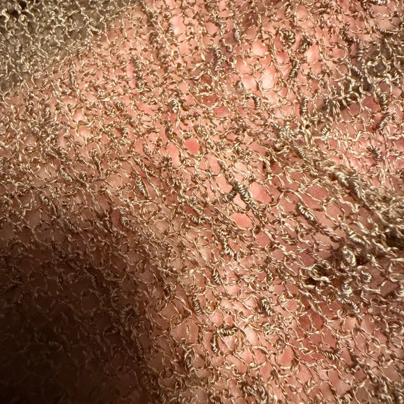 Brown Open Knit Women's Sweater - Picture 6 of 7